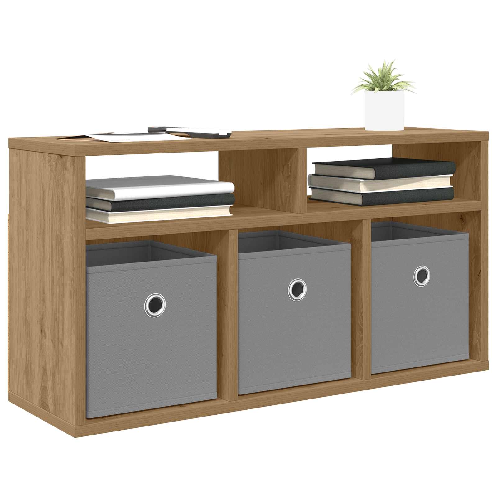 Lowboard mit Schubladen Artisan-Eiche 72 x 22,5 x 38 cm