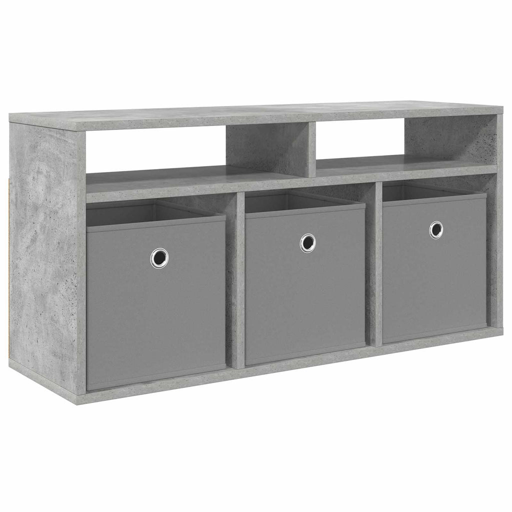 Lowboard mit Schubladen Beton Grau 87 x 27,5 x 43 cm