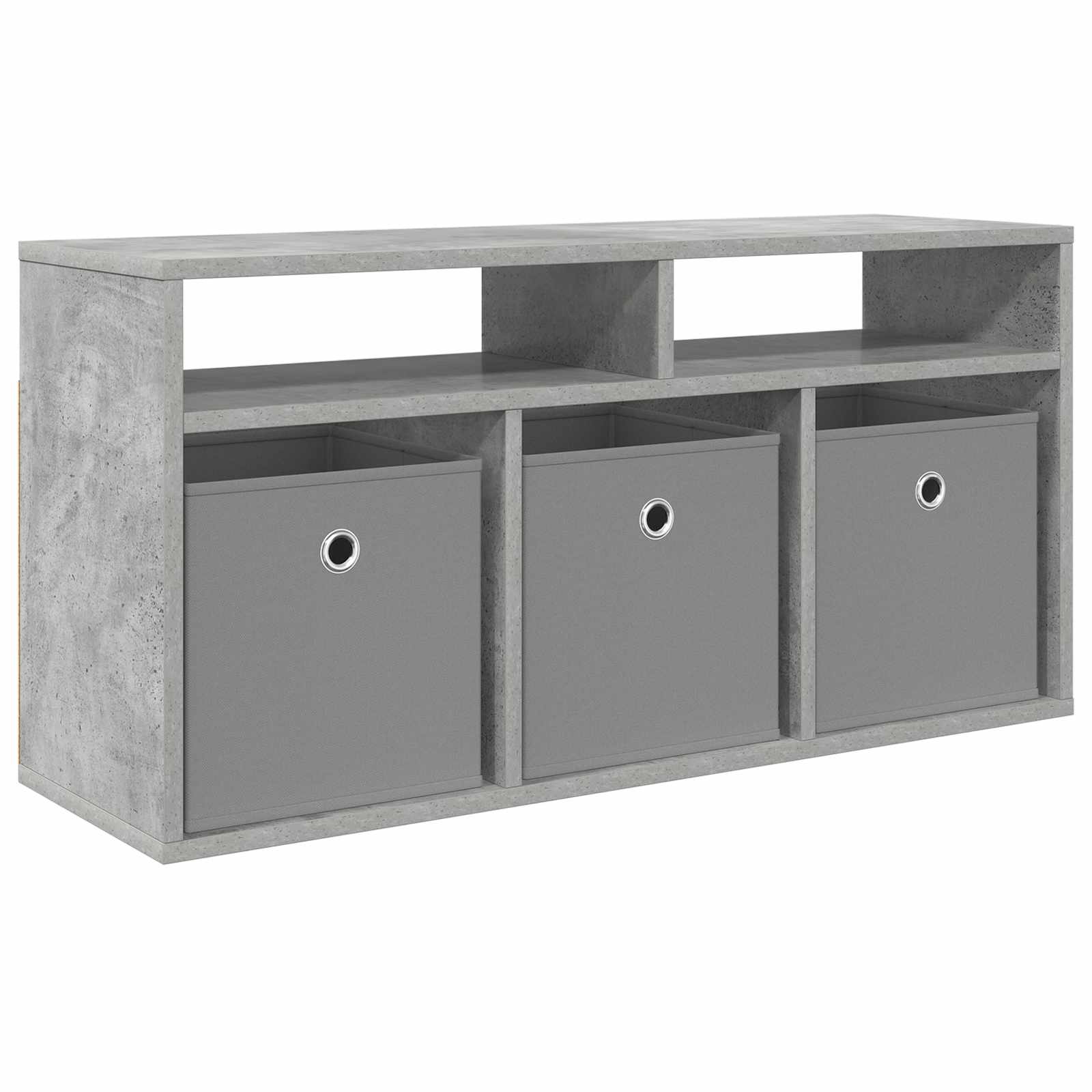 Lowboard mit Schubladen Beton Grau 87 x 27,5 x 43 cm