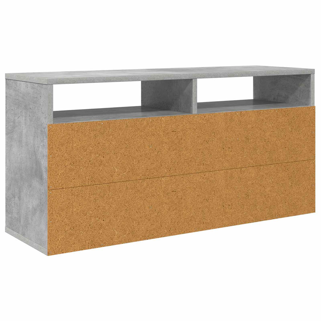 Lowboard mit Schubladen Beton Grau 87 x 27,5 x 43 cm