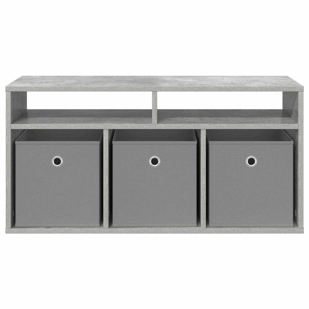 Lowboard mit Schubladen Beton Grau 87 x 27,5 x 43 cm