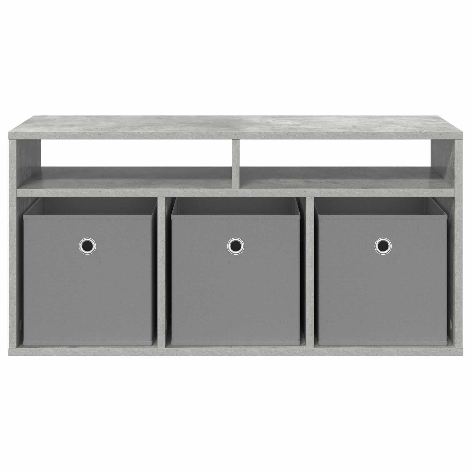 Lowboard mit Schubladen Beton Grau 87 x 27,5 x 43 cm