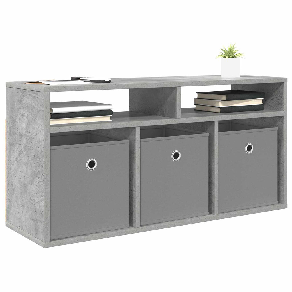 Lowboard mit Schubladen Beton Grau 87 x 27,5 x 43 cm