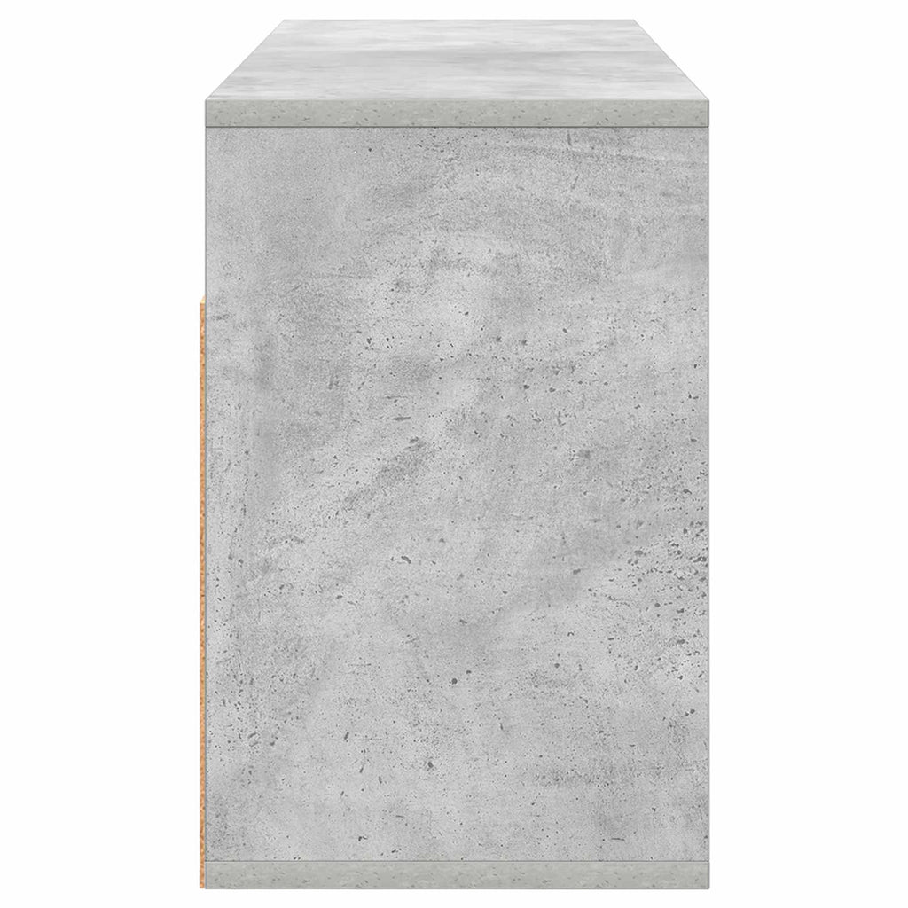 Lowboard mit Schubladen Beton Grau 87 x 27,5 x 43 cm