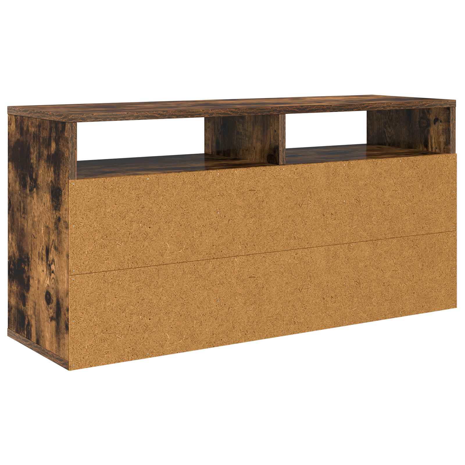 Lowboard mit Schubladen Geräucherte Eiche 87 x 27,5 x 43 cm