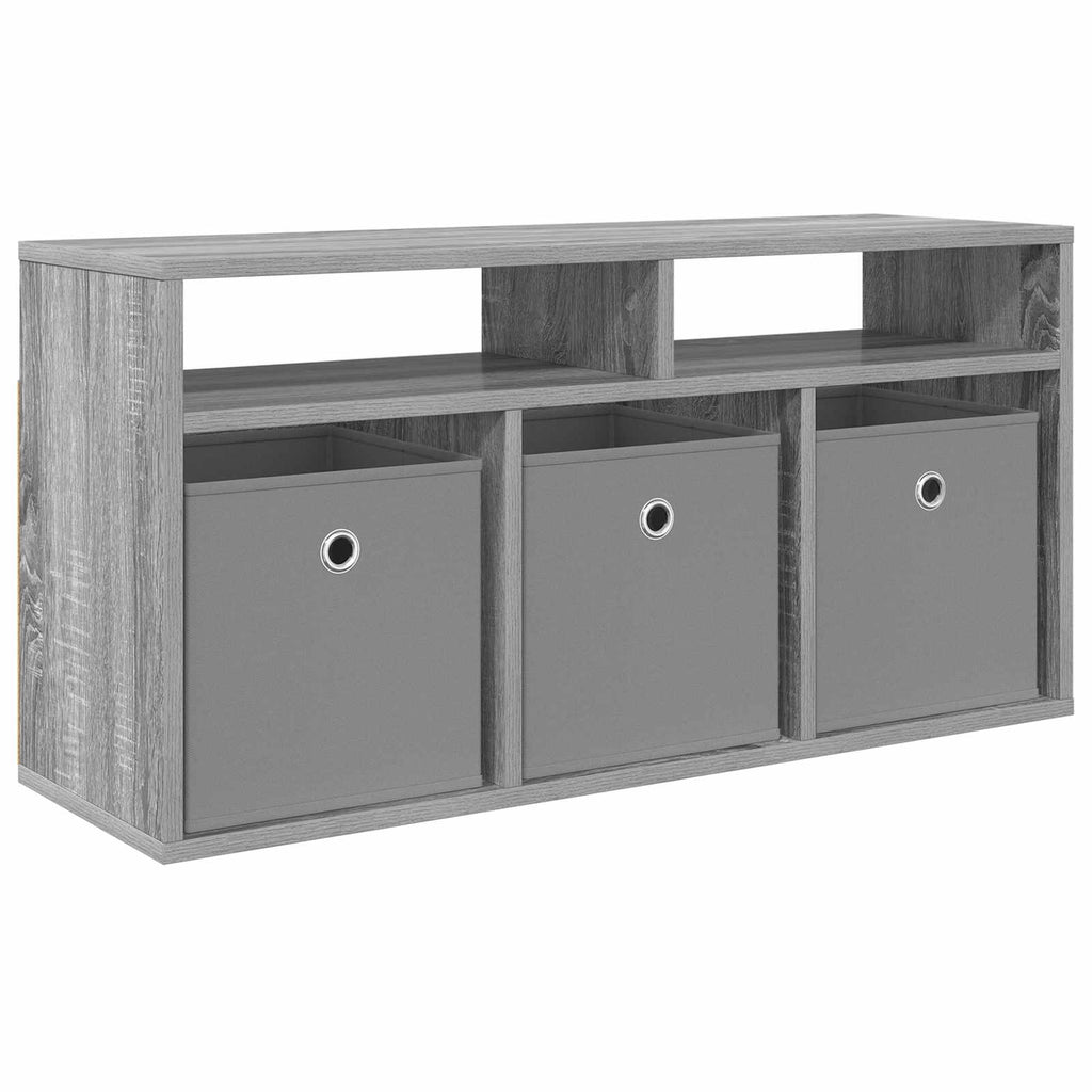 Lowboard mit Schubladen Graues Sonoma 87 x 27,5 x 43 cm