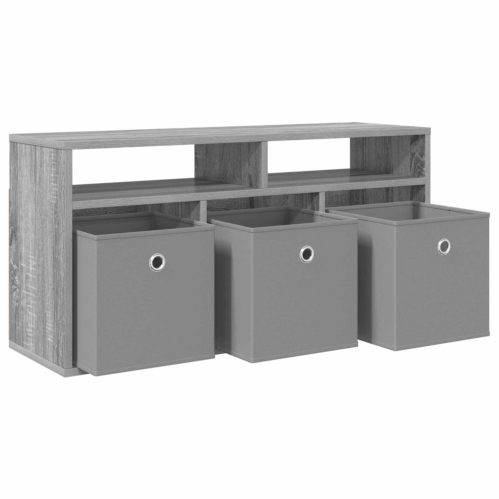 Lowboard mit Schubladen Graues Sonoma 87 x 27,5 x 43 cm