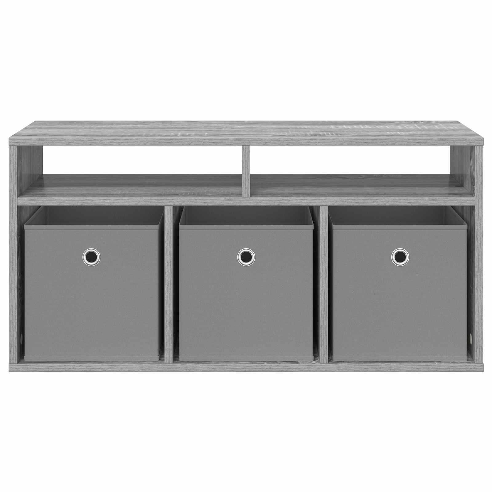 Lowboard mit Schubladen Graues Sonoma 87 x 27,5 x 43 cm