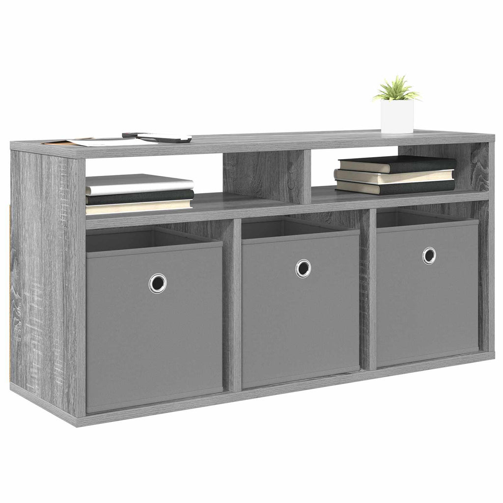 Lowboard mit Schubladen Graues Sonoma 87 x 27,5 x 43 cm