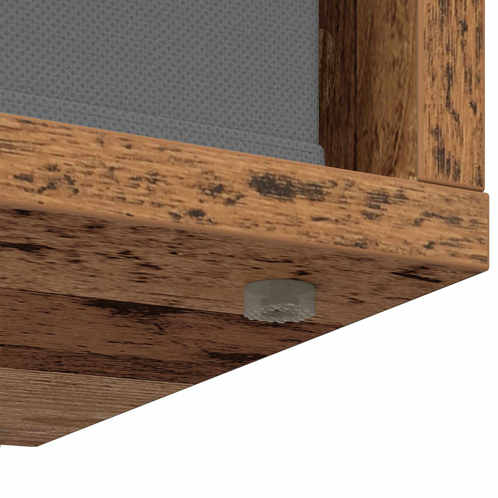 Lowboard mit Schubladen Altholz 87 x 27,5 x 43 cm
