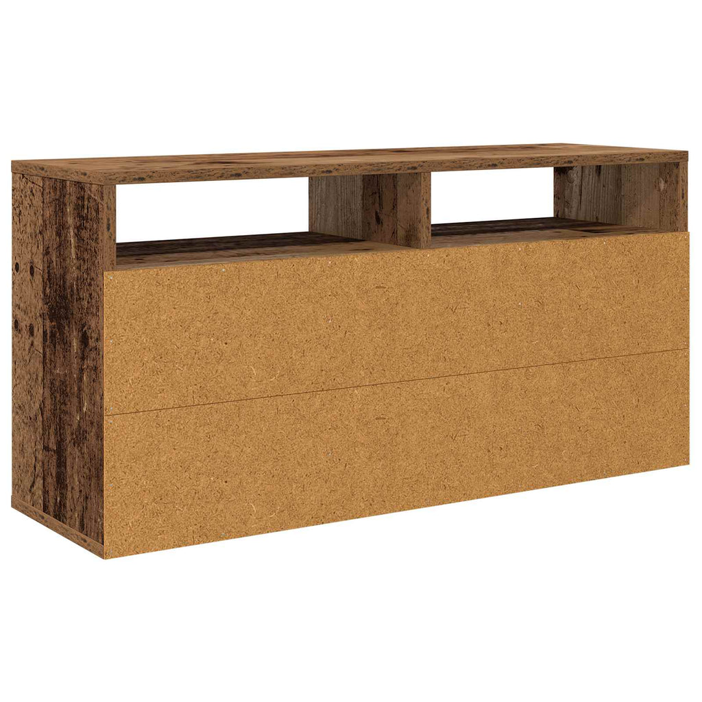 Lowboard mit Schubladen Altholz 87 x 27,5 x 43 cm