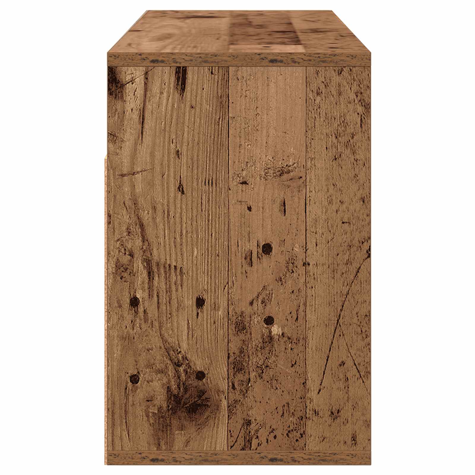 Lowboard mit Schubladen Altholz 87 x 27,5 x 43 cm