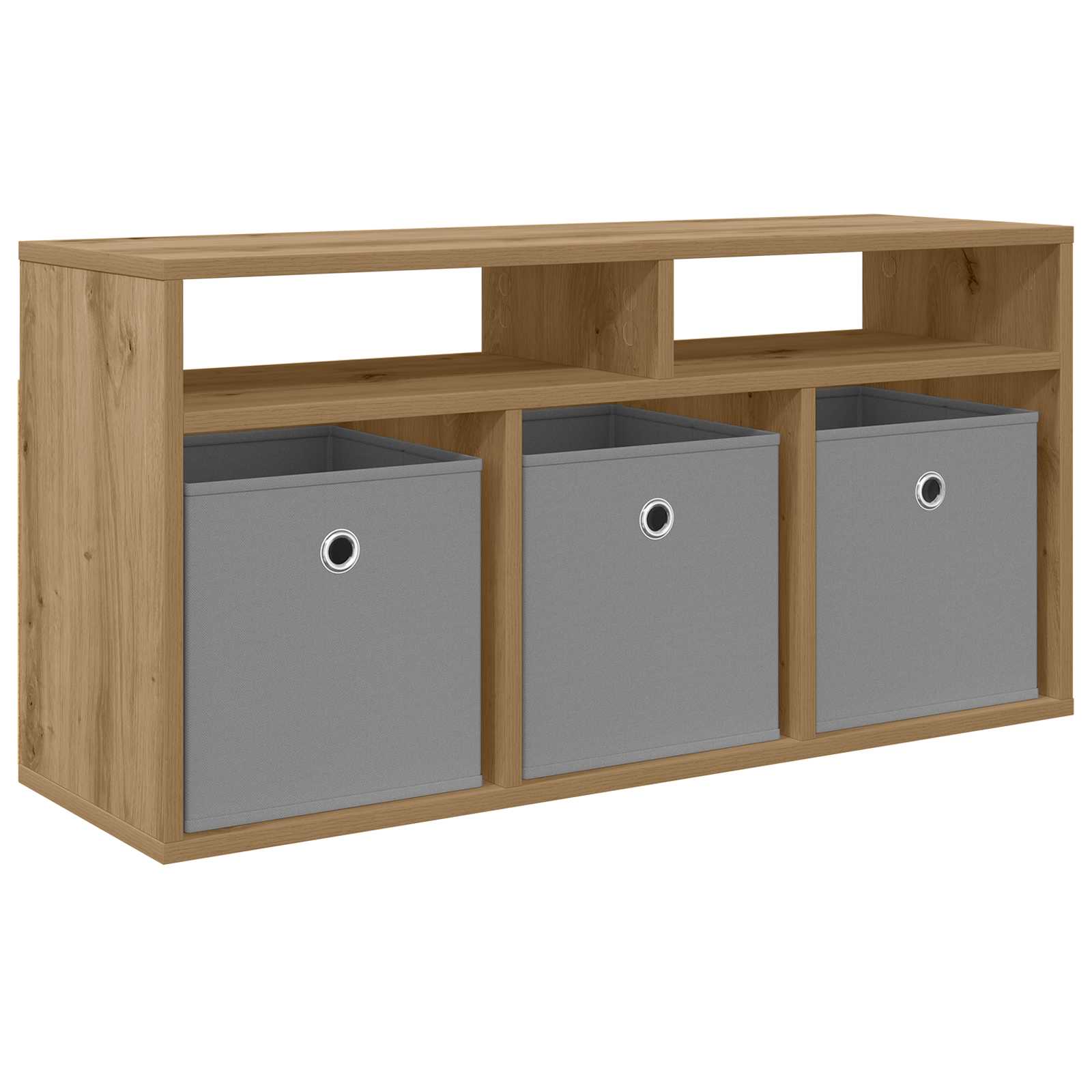 Lowboard mit Schubladen Artisan-Eiche 87 x 27,5 x 43 cm