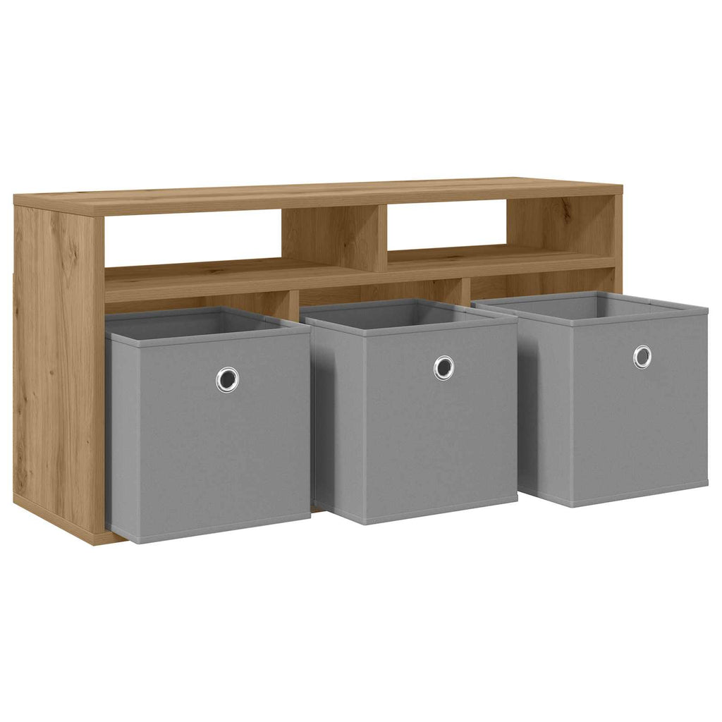 Lowboard mit Schubladen Artisan-Eiche 87 x 27,5 x 43 cm