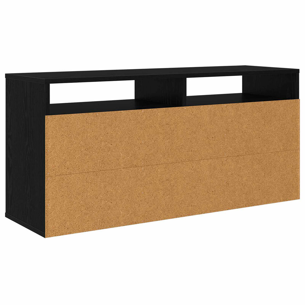 Lowboard mit Schubladen Schwarz Eichen-Optik 102 x 32 x 48,5 cm