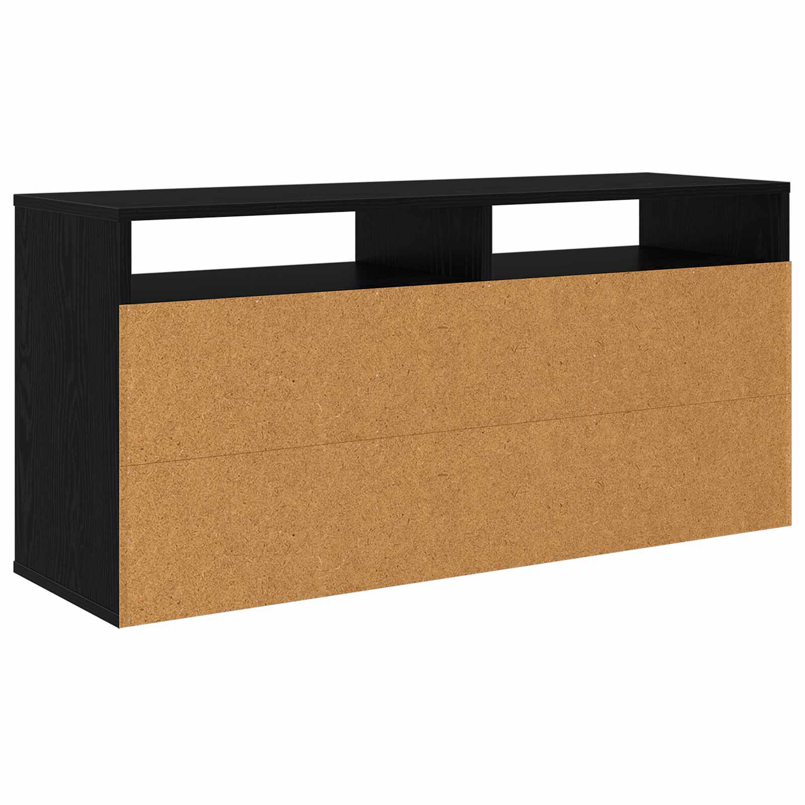 Lowboard mit Schubladen Schwarz Eichen-Optik 102 x 32 x 48,5 cm