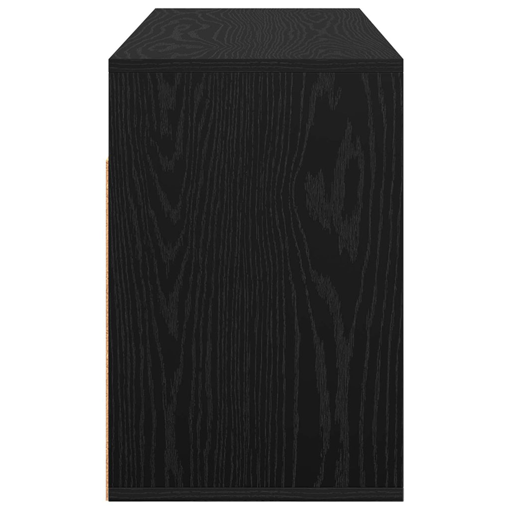 Lowboard mit Schubladen Schwarz Eichen-Optik 102 x 32 x 48,5 cm