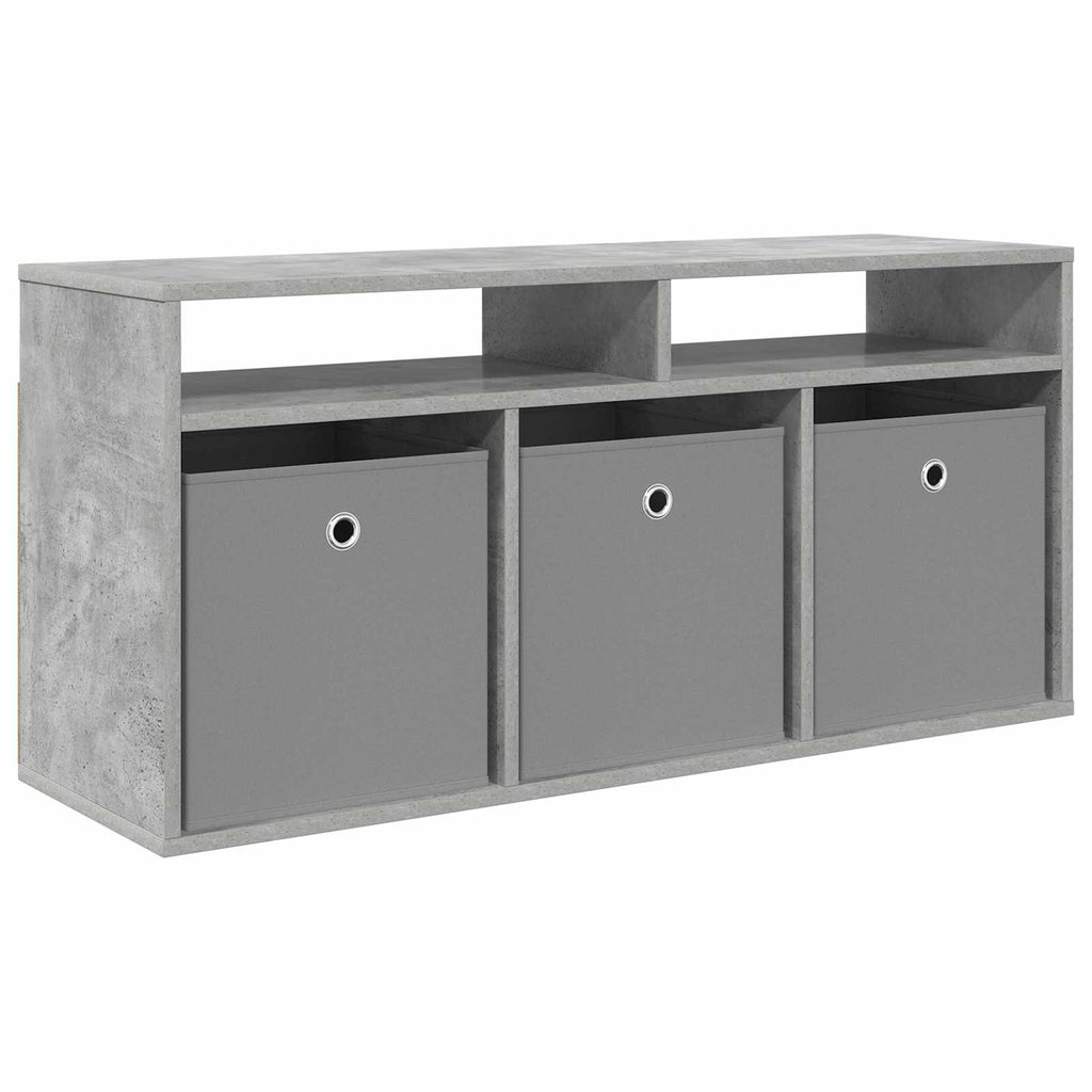 Lowboard mit Schubladen Beton Grau 102 x 32 x 48,5 cm