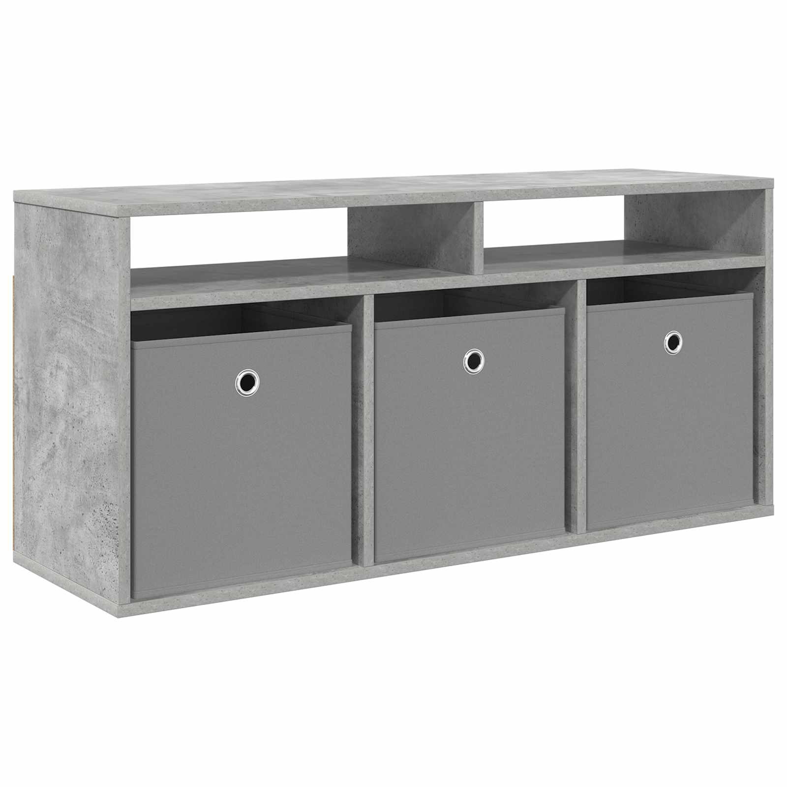 Lowboard mit Schubladen Beton Grau 102 x 32 x 48,5 cm
