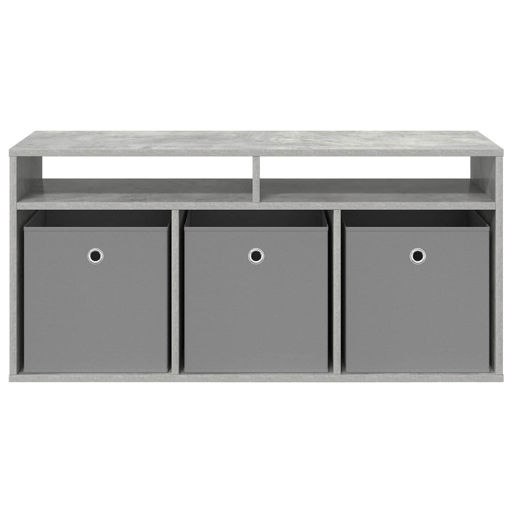 Lowboard mit Schubladen Beton Grau 102 x 32 x 48,5 cm