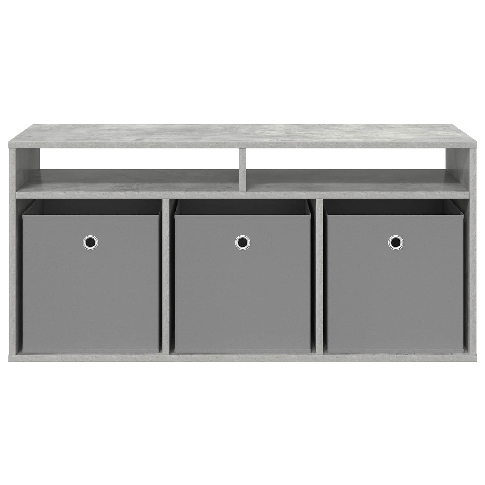 Lowboard mit Schubladen Beton Grau 102 x 32 x 48,5 cm