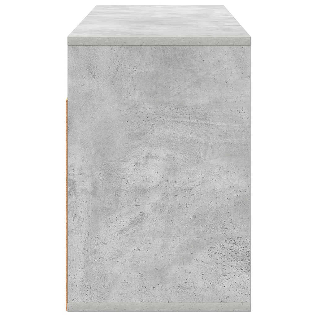 Lowboard mit Schubladen Beton Grau 102 x 32 x 48,5 cm