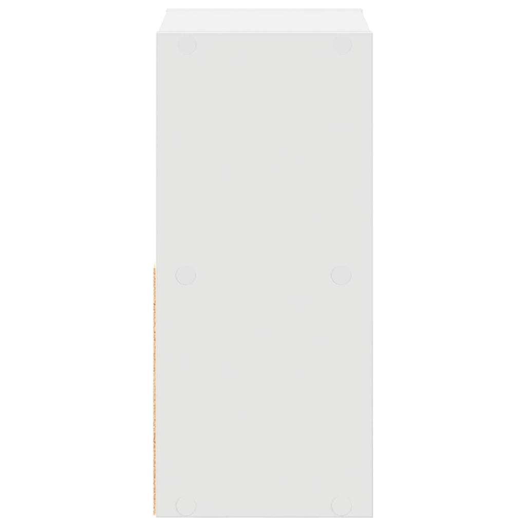 Nachttisch 2 pcs Weiß 25,5 x 22 x 49,5 cm Holzwerkstoff