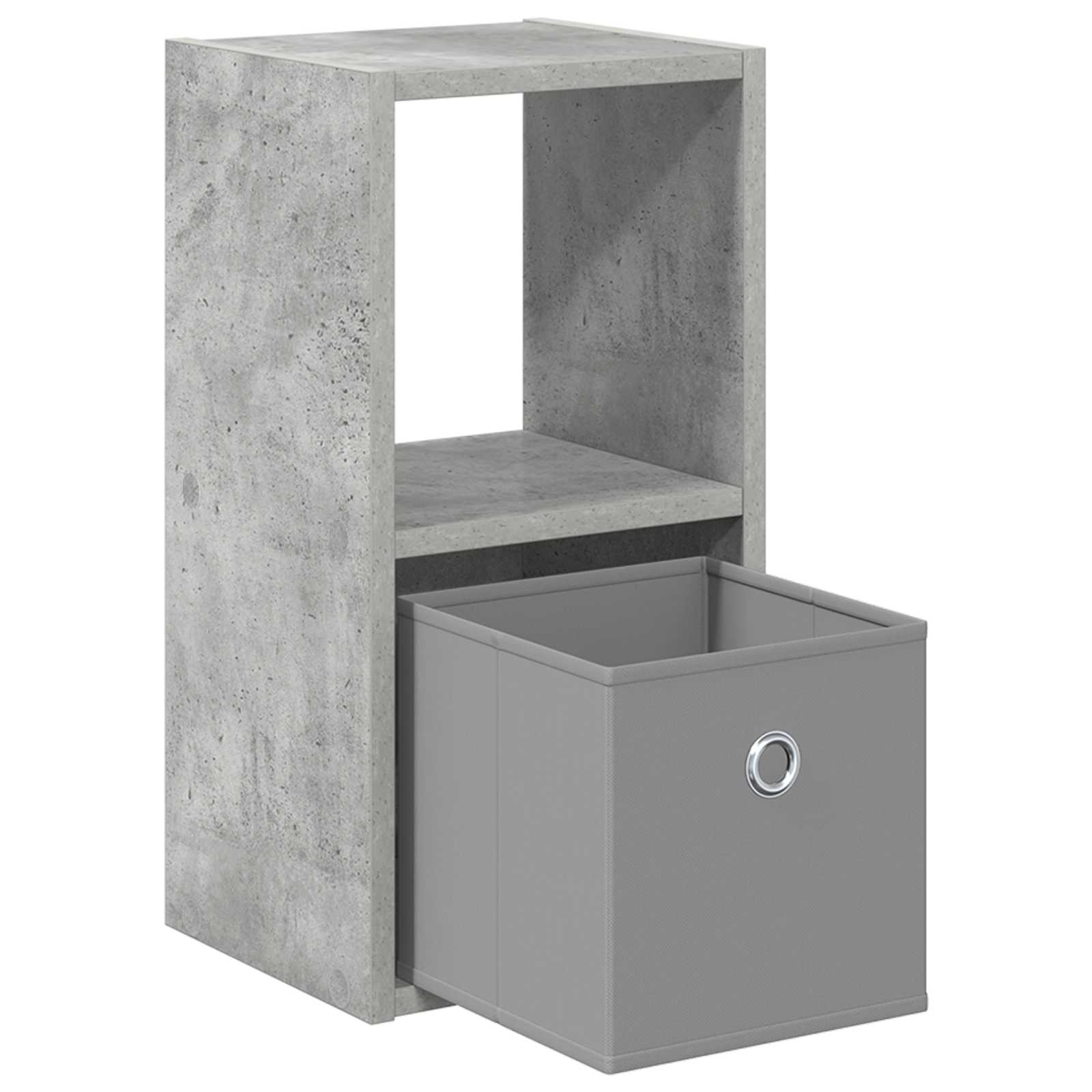 Nachttisch Beton Grau 25,5 x 22 x 49,5 cm Holzwerkstoff