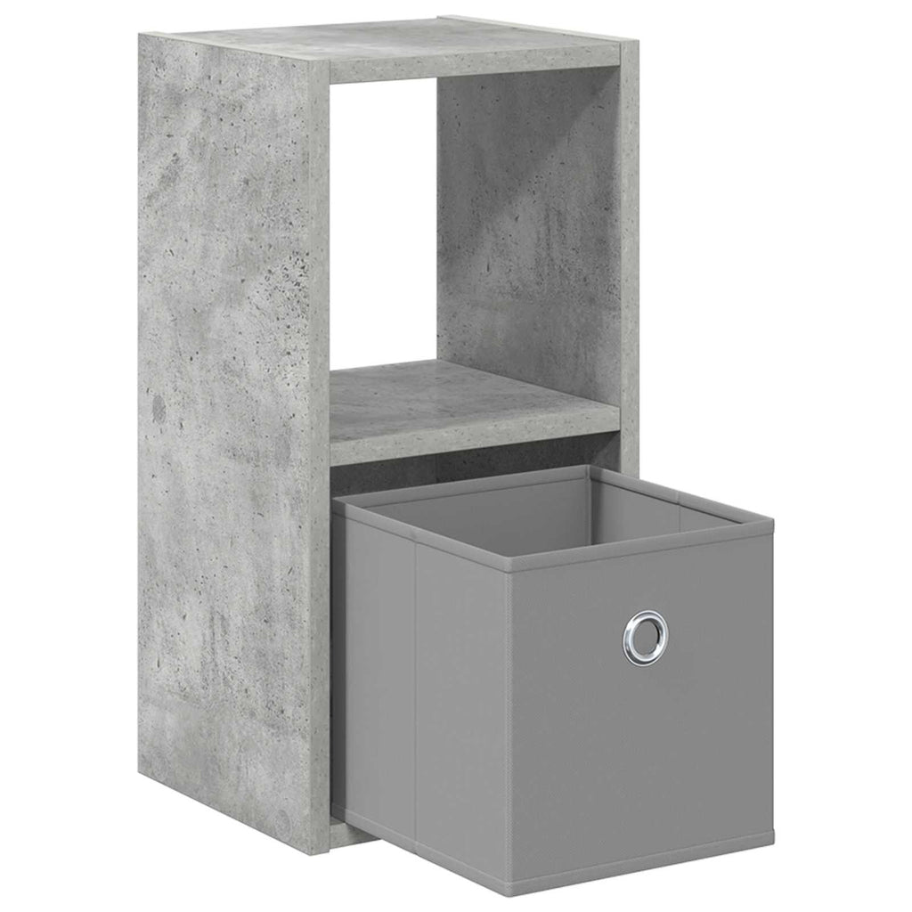 Nachttisch 2 pcs Beton Grau 25,5 x 22 x 49,5 cm Holzwerkstoff