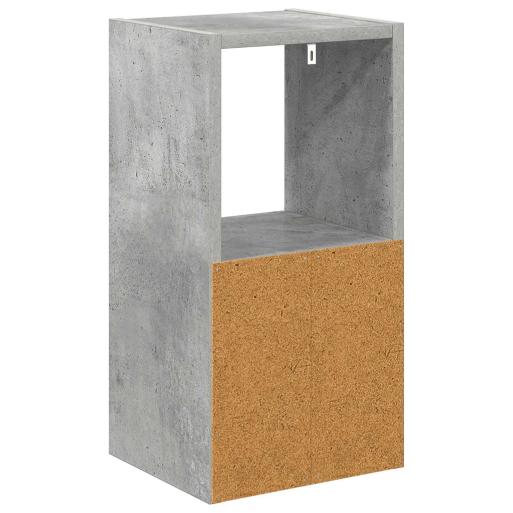 Nachttisch 2 pcs Beton Grau 25,5 x 22 x 49,5 cm Holzwerkstoff