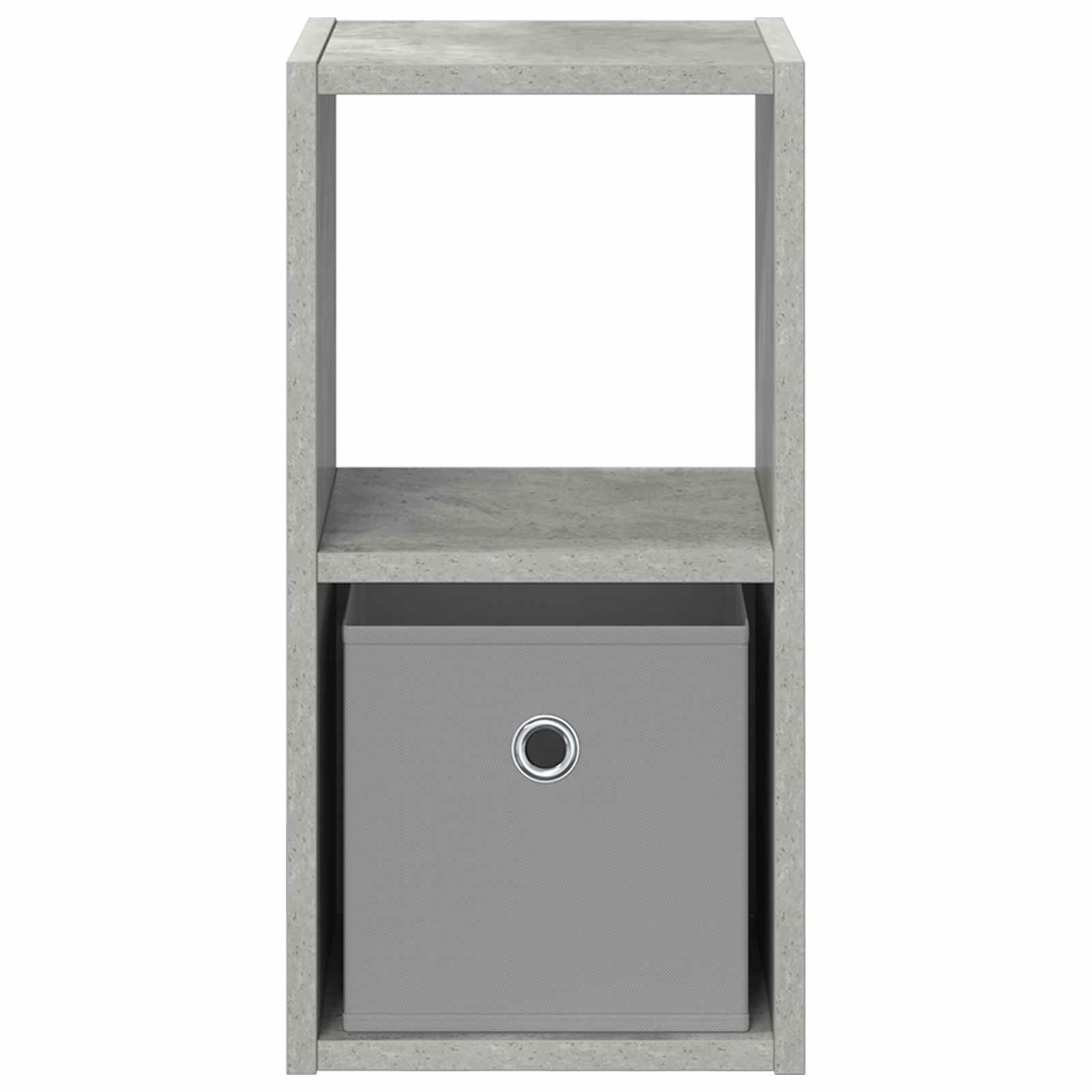 Nachttisch 2 pcs Beton Grau 25,5 x 22 x 49,5 cm Holzwerkstoff