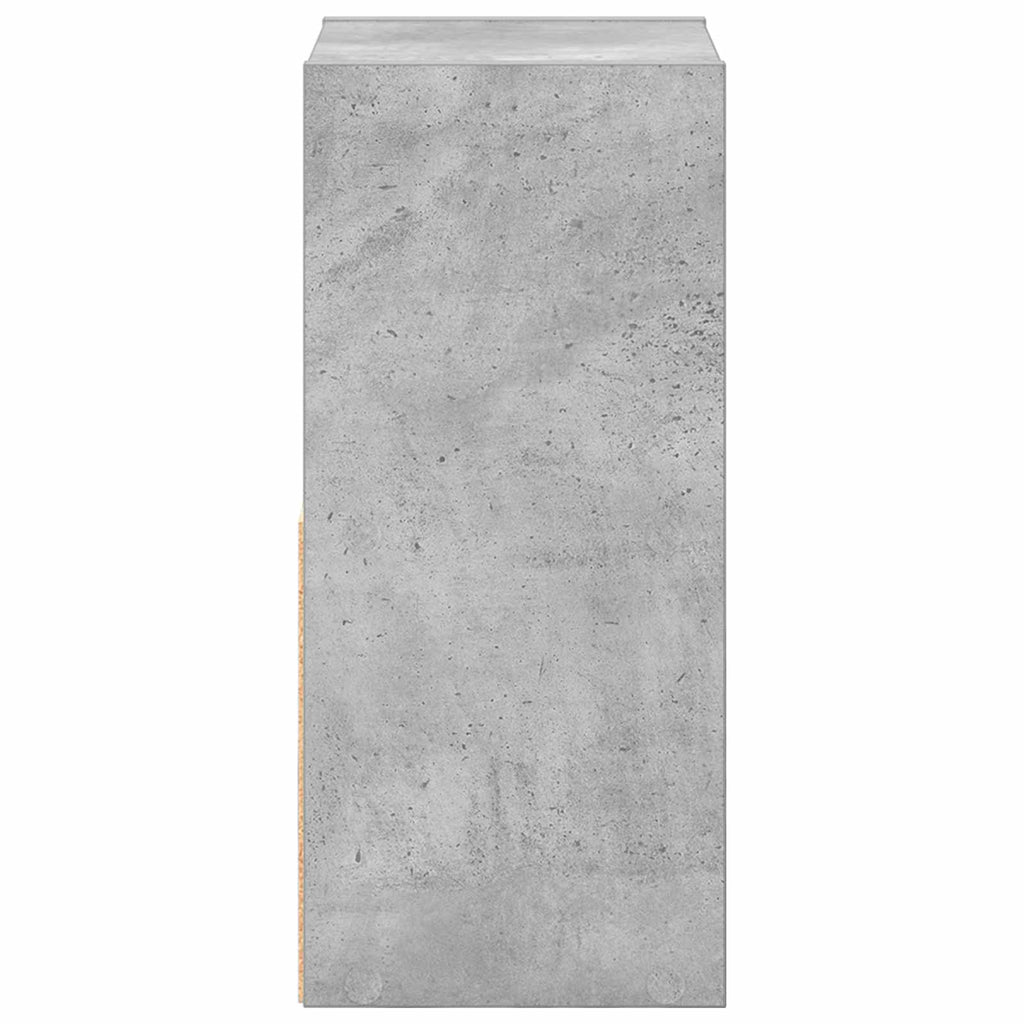 Nachttisch 2 pcs Beton Grau 25,5 x 22 x 49,5 cm Holzwerkstoff