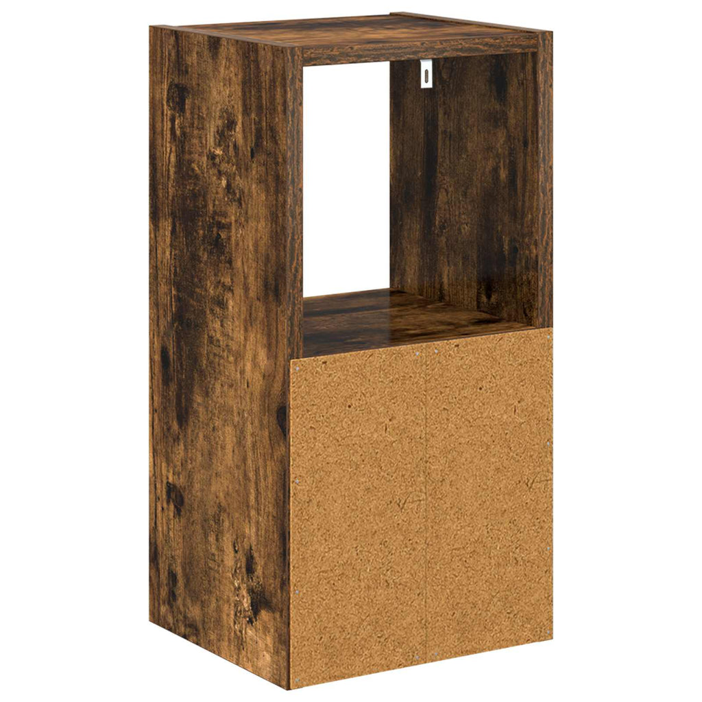 Nachttisch 2 pcs Geräucherte Eiche 25,5 x 22 x 49,5 cm