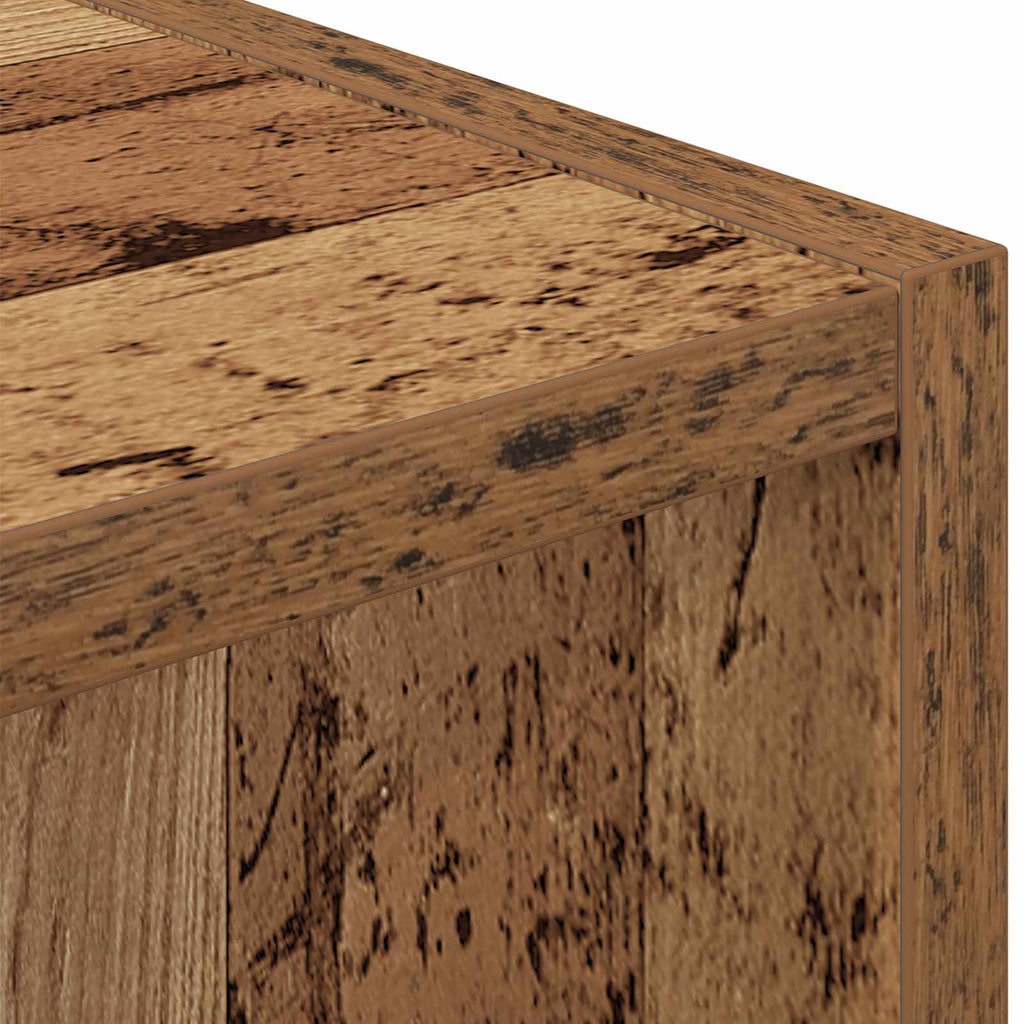 Nachttisch 2 pcs Altholz 25,5 x 22 x 49,5 cm Holzwerkstoff