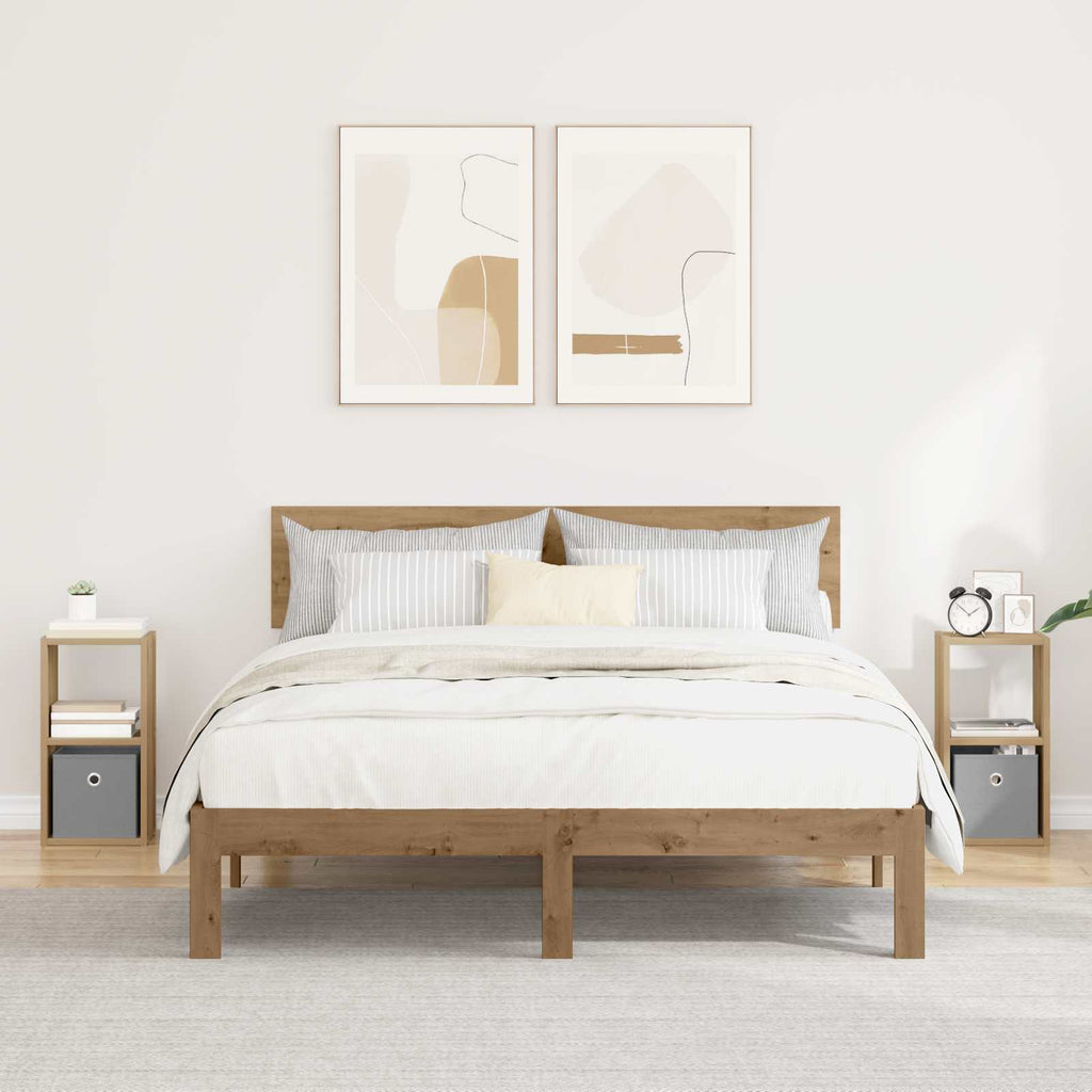 Nachttisch 2 pcs Artisan-Eiche 25,5 x 22 x 49,5 cm