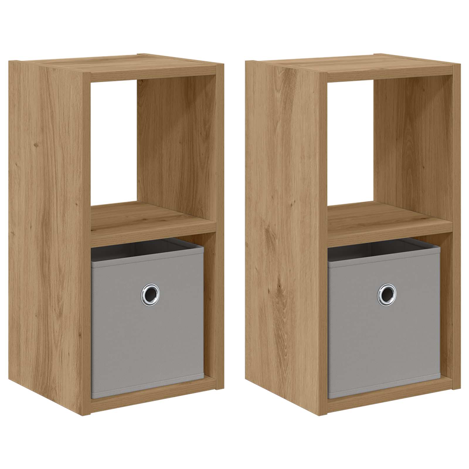 Nachttisch 2 pcs Artisan-Eiche 25,5 x 22 x 49,5 cm