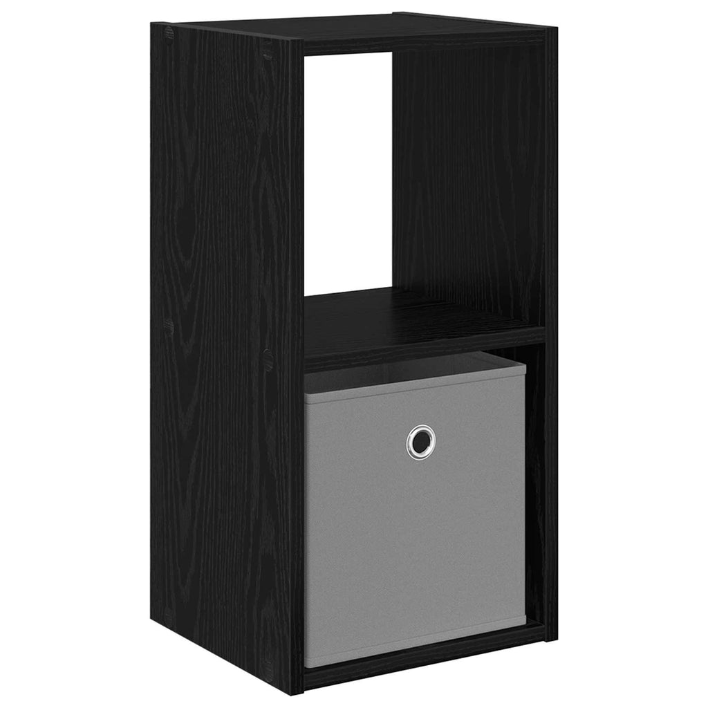 Nachttisch Schwarz Eichen-Optik 30,5 x 27 x 59,5 cm