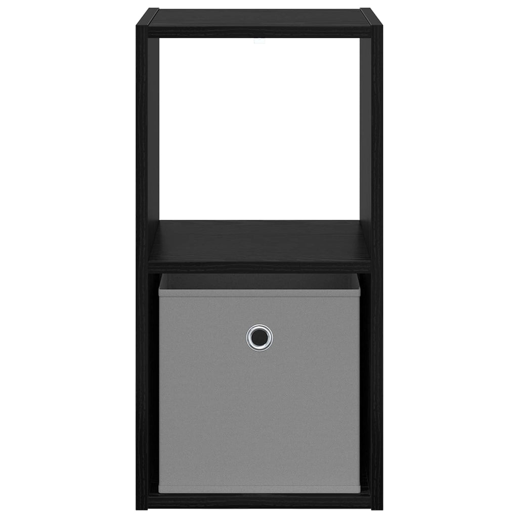 Nachttisch 2 pcs Schwarz Eichen-Optik 30,5 x 27 x 59,5 cm