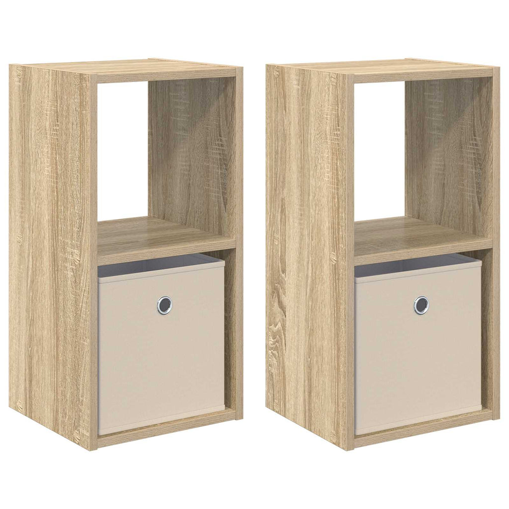 Nachttisch 2 pcs Sonoma-Eiche 30,5 x 27 x 59,5 cm Holzwerkstoff