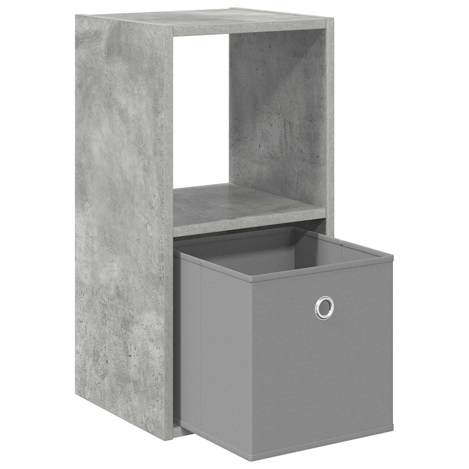 Nachttisch Beton Grau 30,5 x 27 x 59,5 cm Holzwerkstoff