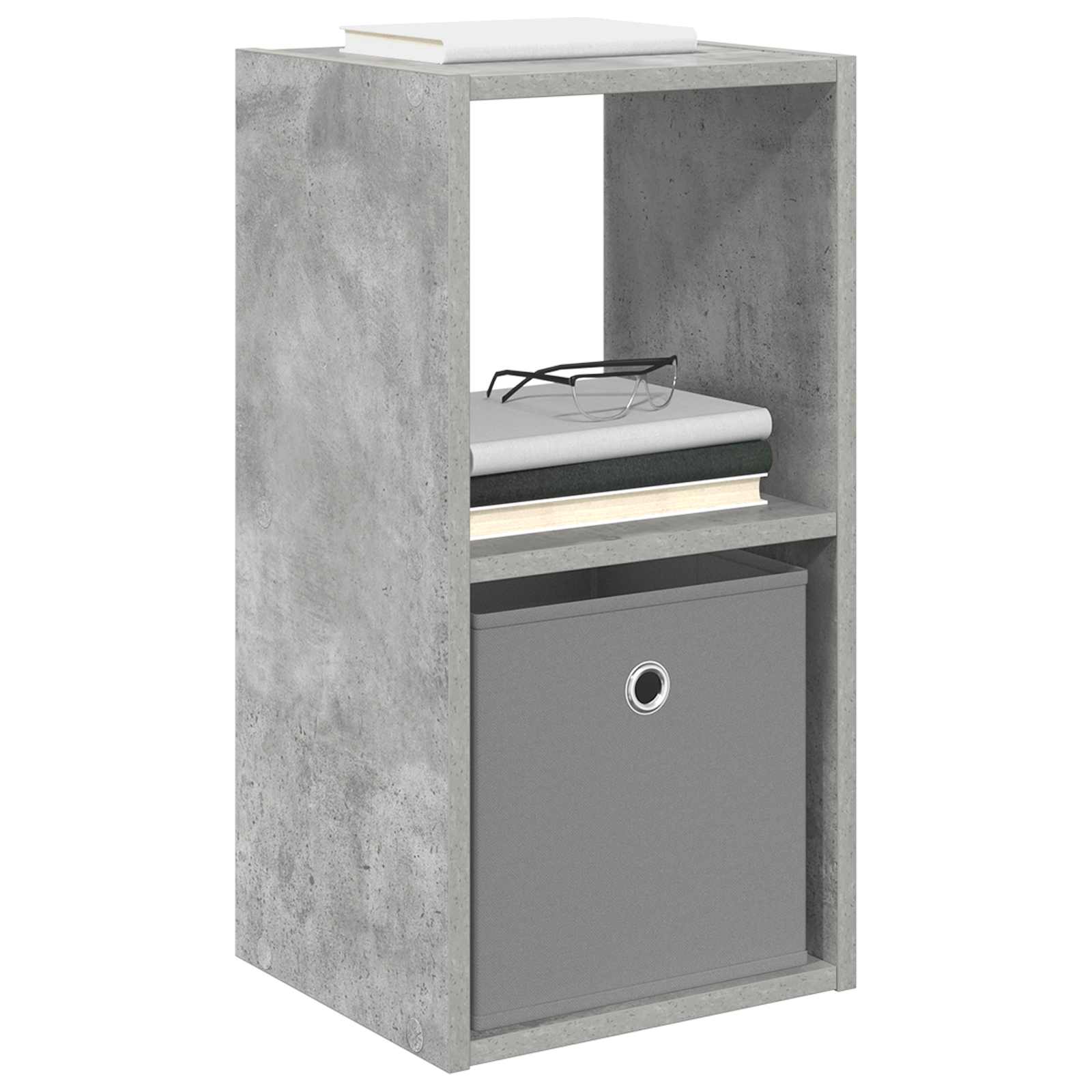 Nachttisch Beton Grau 30,5 x 27 x 59,5 cm Holzwerkstoff