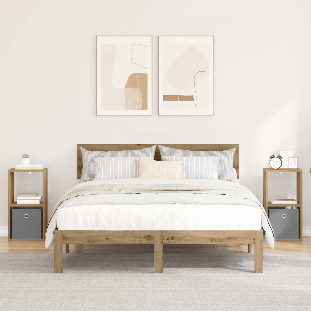 Nachttisch 2 pcs Artisan-Eiche 30,5 x 27 x 59,5 cm