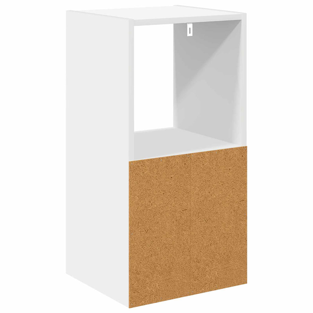 Nachttisch 2 pcs Weiß 35 x 32 x 68,5 cm Holzwerkstoff