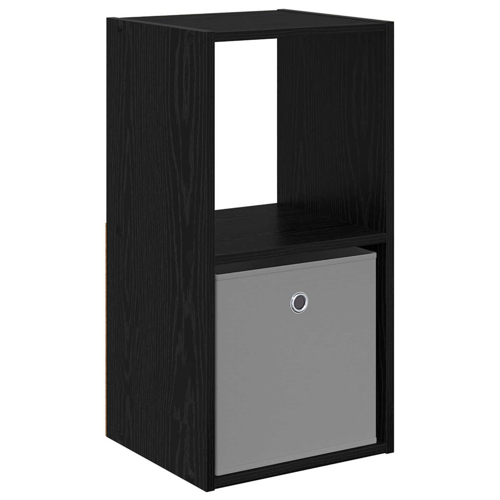 Nachttisch Schwarz Eichen-Optik 35 x 32 x 68,5 cm Holzwerkstoff