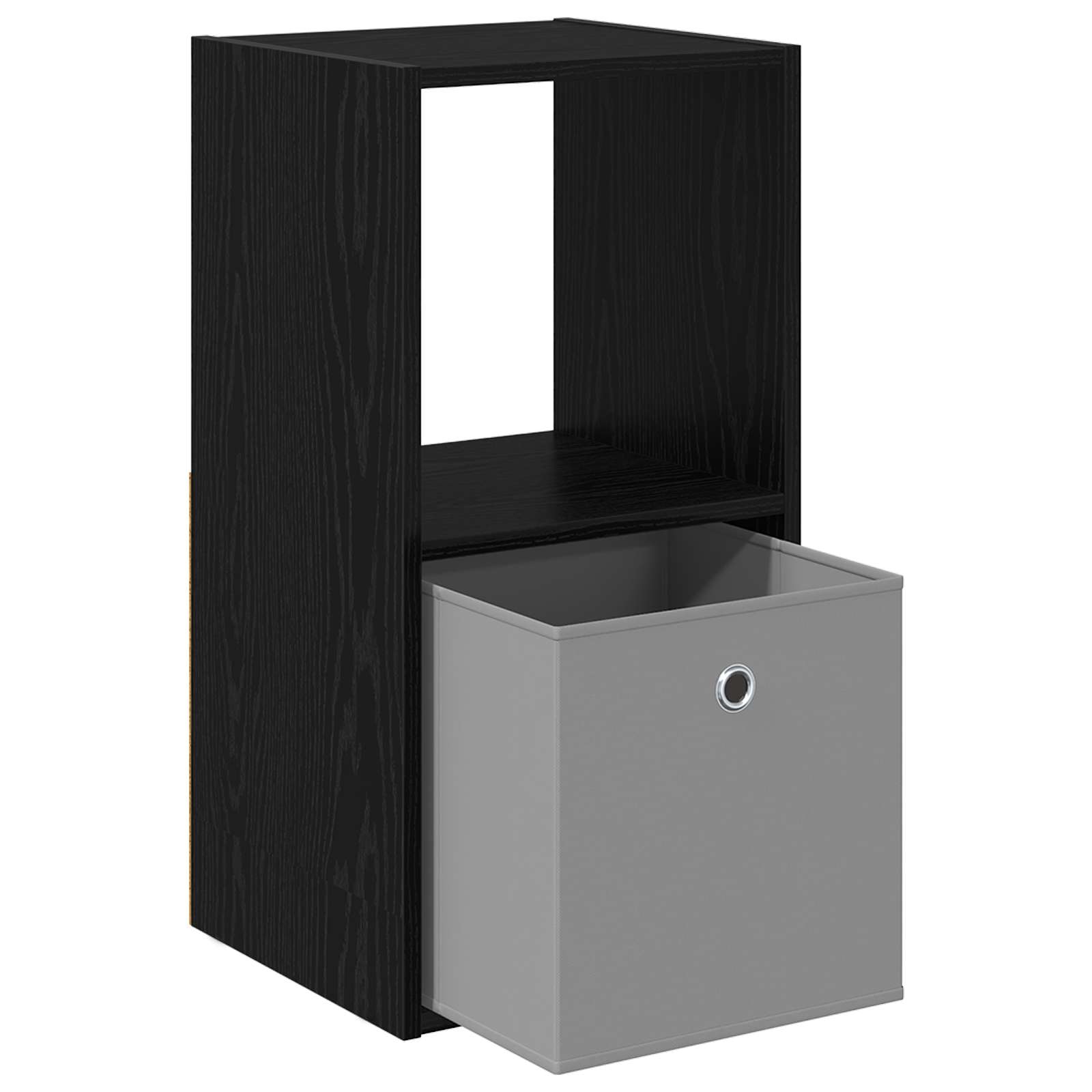 Nachttisch Schwarz Eichen-Optik 35 x 32 x 68,5 cm Holzwerkstoff