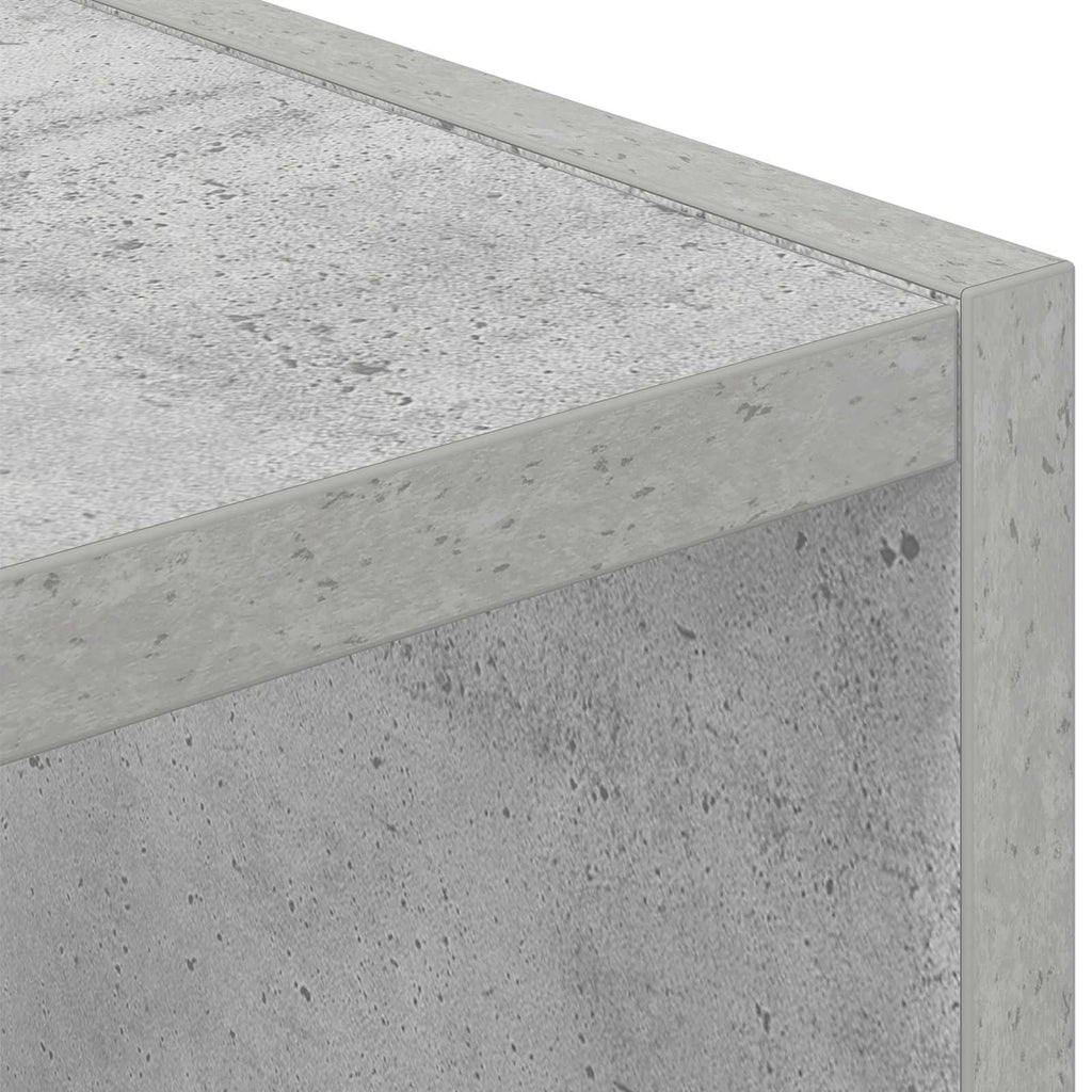 Nachttisch Beton Grau 35 x 32 x 68,5 cm Holzwerkstoff