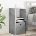 Nachttisch Beton Grau 35 x 32 x 68,5 cm Holzwerkstoff