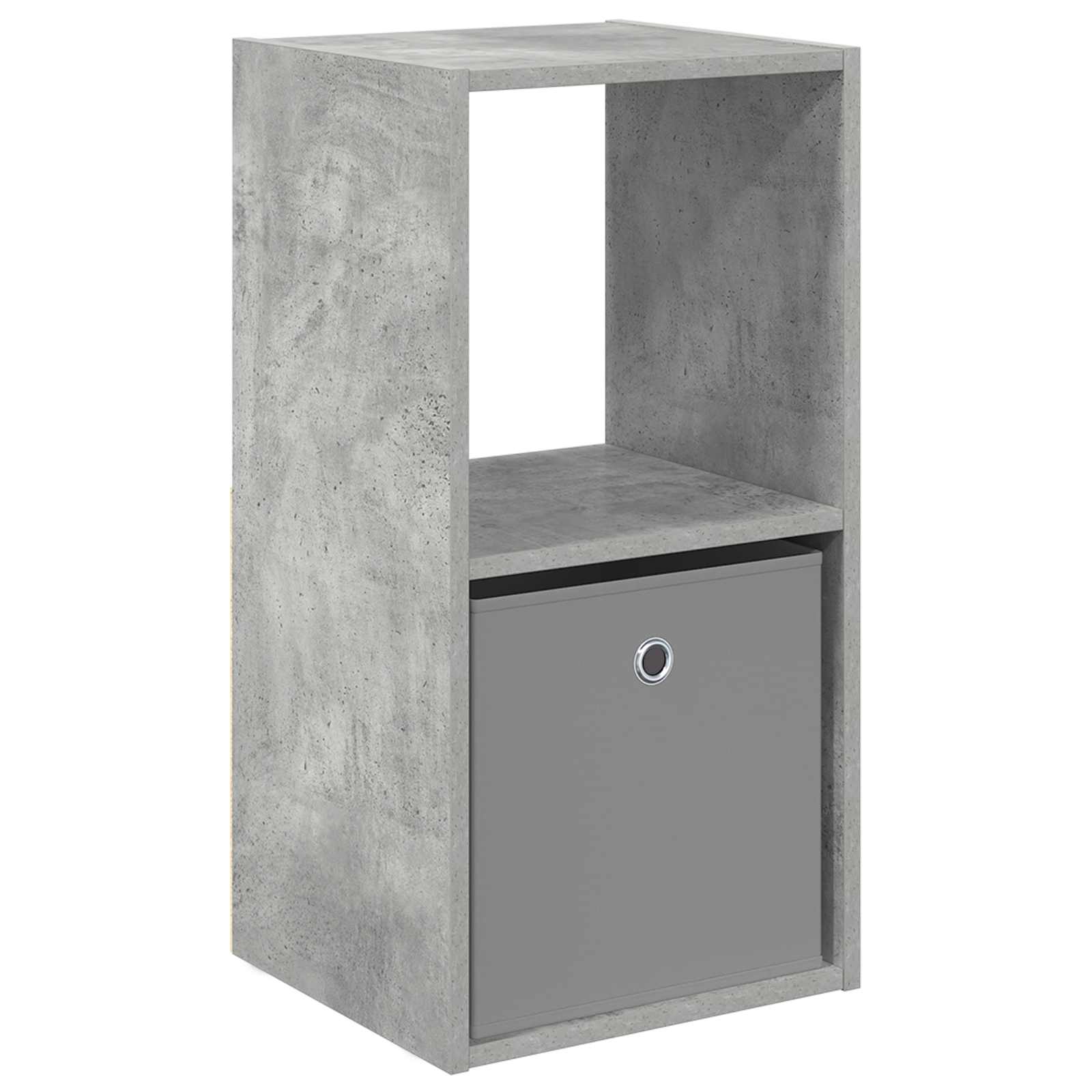 Nachttisch Beton Grau 35 x 32 x 68,5 cm Holzwerkstoff