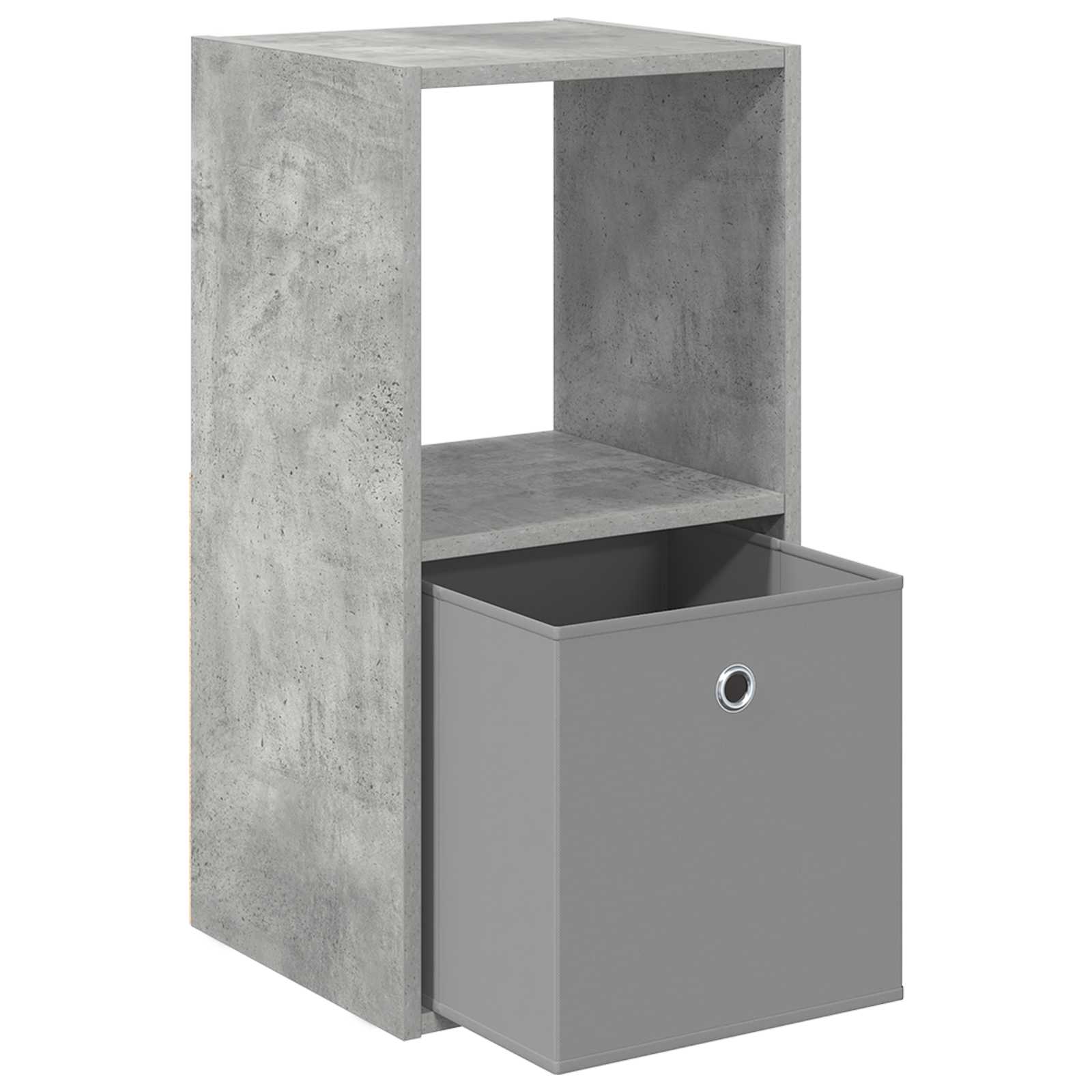 Nachttisch Beton Grau 35 x 32 x 68,5 cm Holzwerkstoff