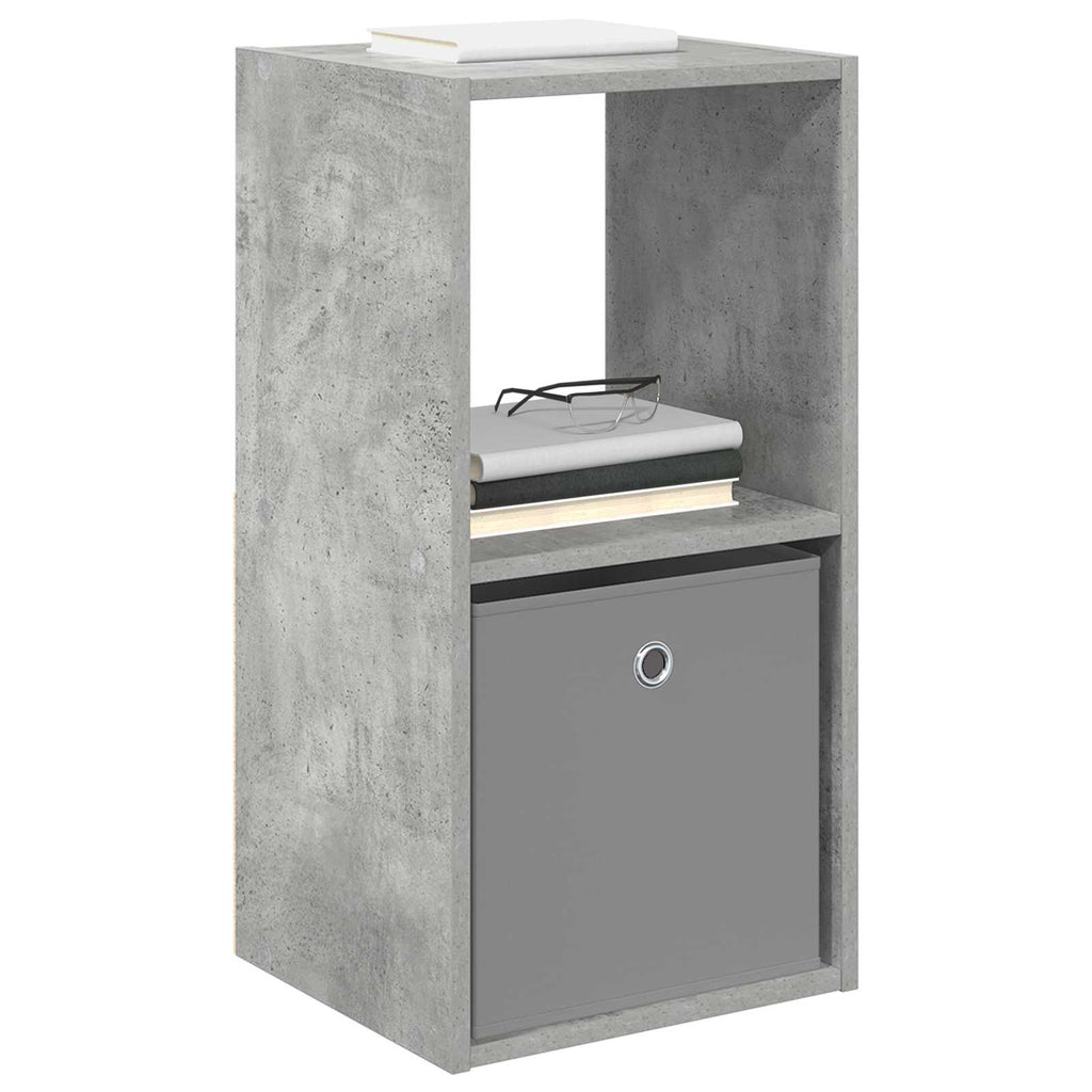 Nachttisch 2 pcs Beton Grau 35 x 32 x 68,5 cm Holzwerkstoff